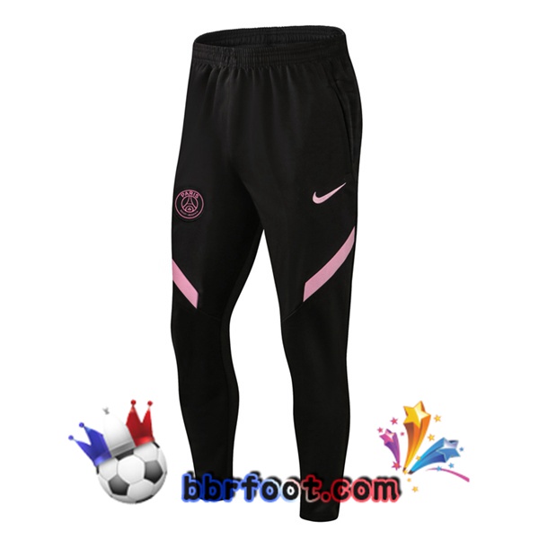 Survetement Foot Paris PSG Noir Rose 21/22