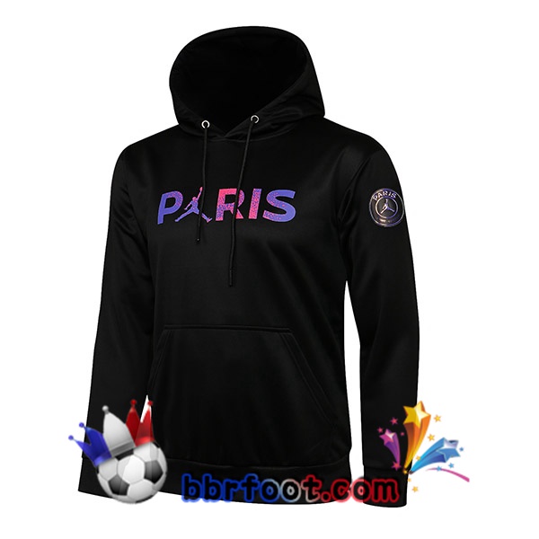 Veste A Capuche JORDAN Paris PSG Noir Pourpre 21/22