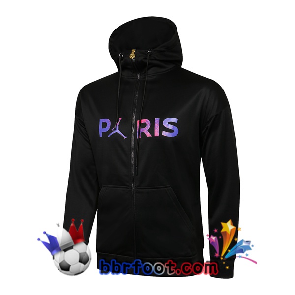 Veste A Capuche JORDAN Paris PSG Noir Pourpre 21/22
