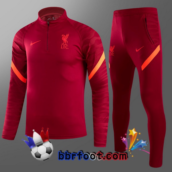 Survetement Foot FC Liverpool Enfant Rouge 21/22