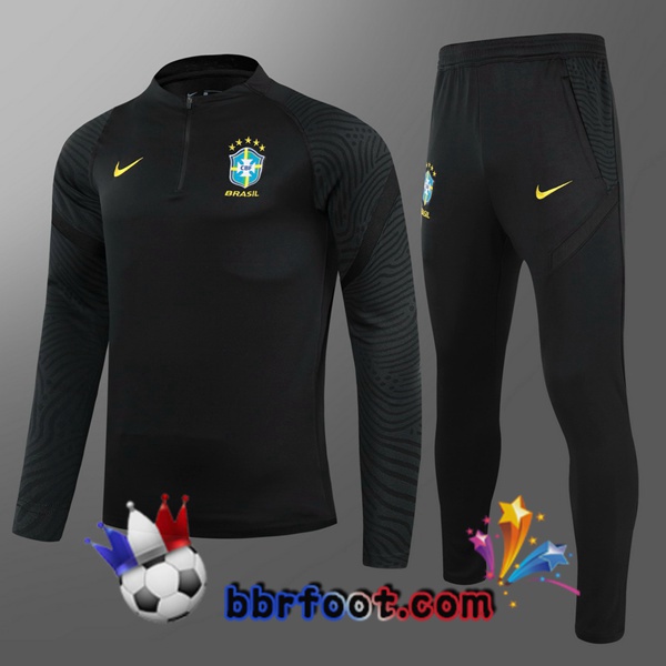 Survetement Foot Bresil Enfant Noir 21/22