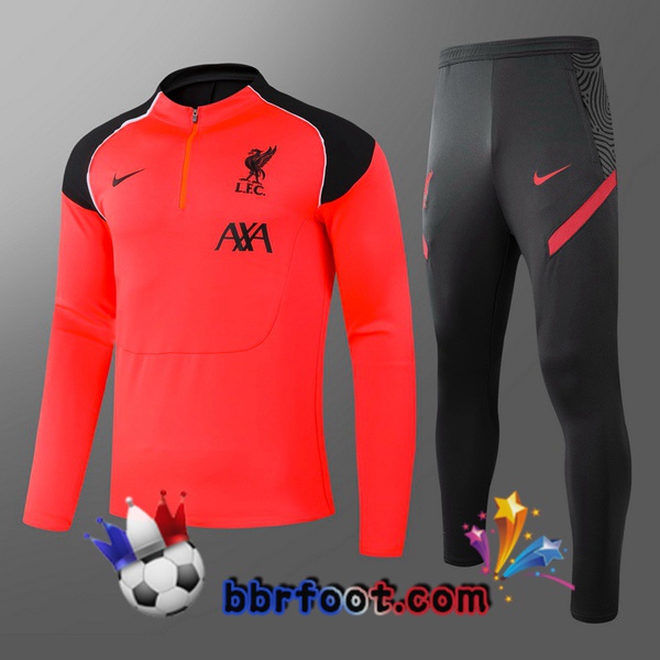 Survetement Foot FC Liverpool Enfant Rouge 20/21 Survetement Foot FC Liverpool Enfant Rouge 20/21