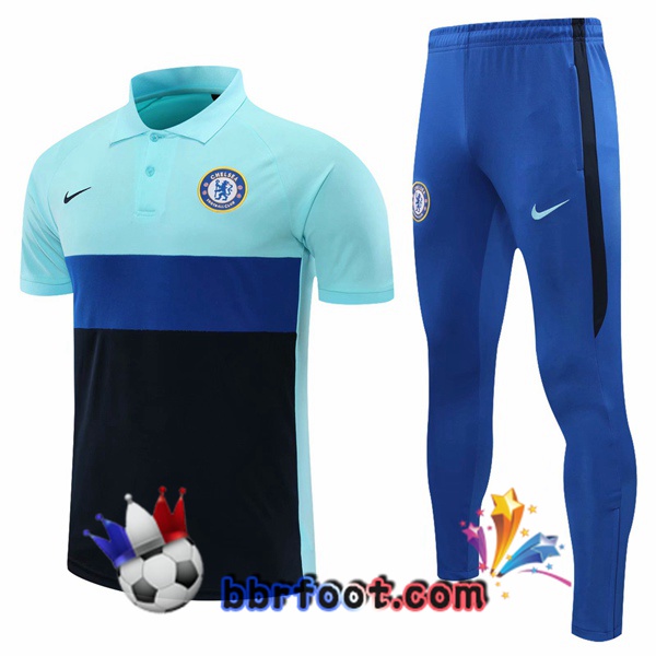 Polo Foot FC Chelsea + Pantalon Bleu 20/21 Polo Foot FC Chelsea + Pantalon Bleu 20/21