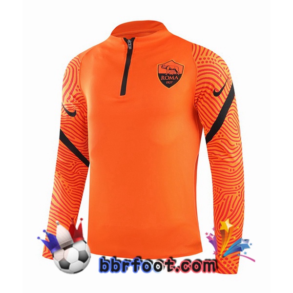 Sweatshirts Homme AS Roma Orange 20/21