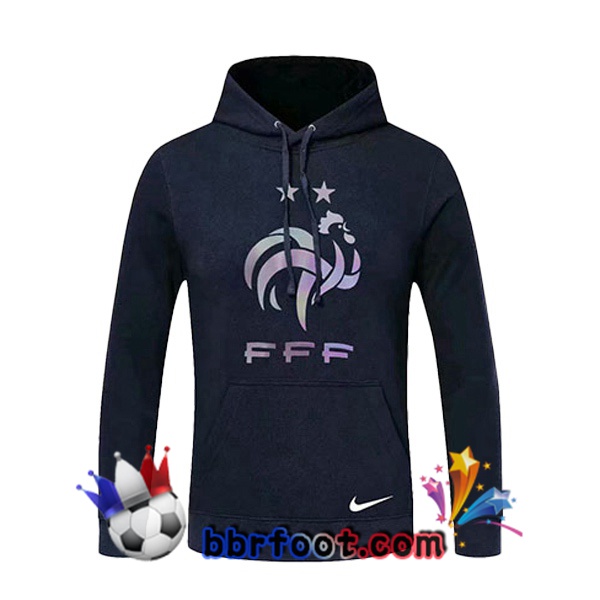 Sweatshirt à Capuche France Bleu Fonce 20/21