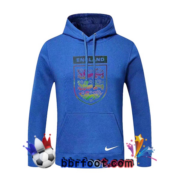 Sweatshirt à Capuche Angleterre Bleu 20/21
