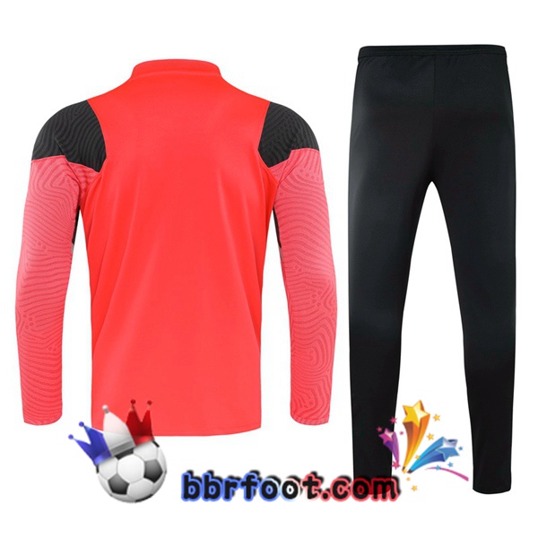 Survetement Foot FC Liverpool Rose Noir 20/21