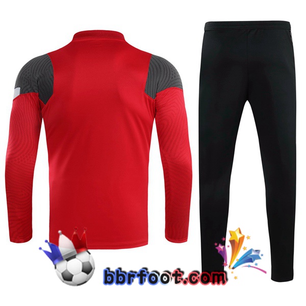Survetement Foot FC Liverpool Rouge Noir 20/21