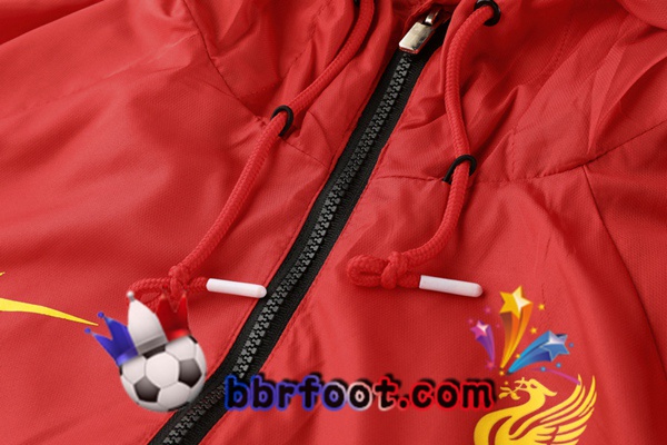 Coupe Vent Survetement Foot FC Liverpool Noir Rouge 20/21