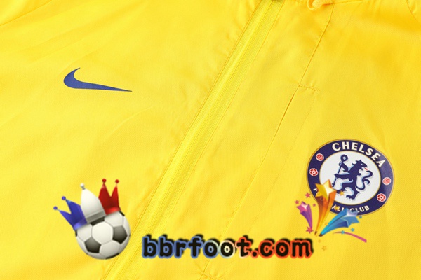 Coupe Vent Survetement Foot FC Chelsea Jaune 20/21
