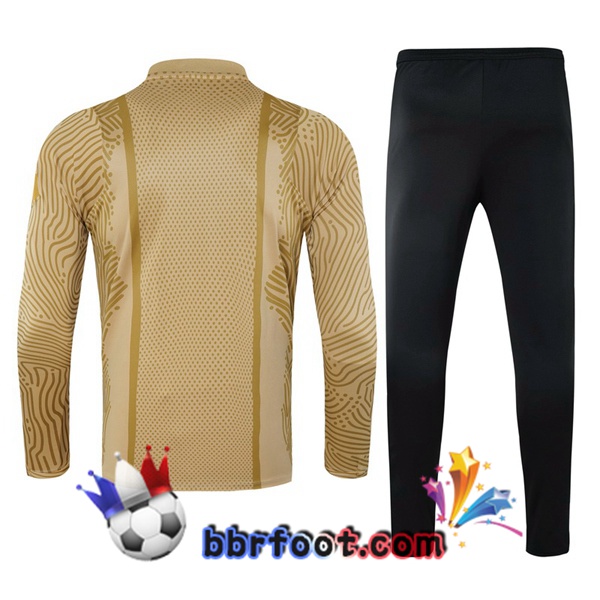Survetement Foot Paris PSG Jaune 20/21