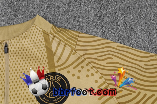 Survetement Foot Paris PSG Jaune 20/21