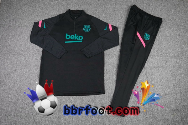 Survetement Foot FC Barcelone Noir 20/21