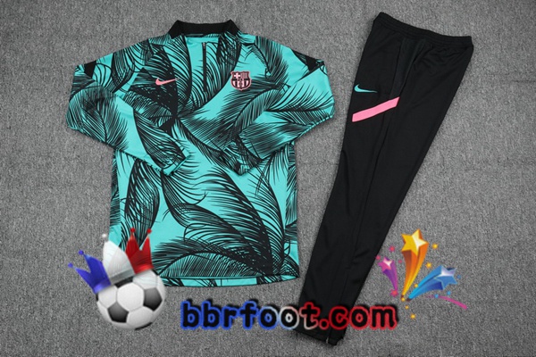 Survetement Foot FC Barcelone Vert Noir 20/21