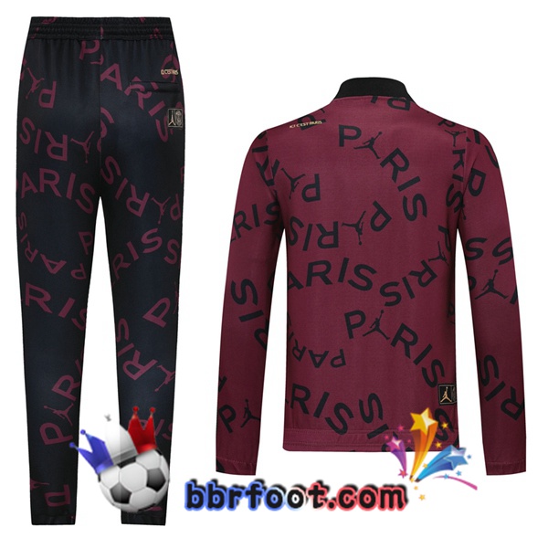 Veste Survetement Foot JORDAN Paris PSG Pourpre 20/21