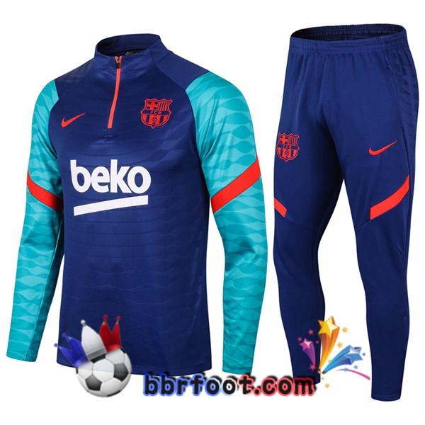 Survetement Foot FC Barcelone Bleu 20/21 Survetement Foot FC Barcelone Bleu 20/21