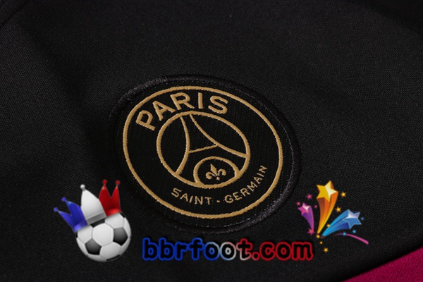 Survetement Foot Paris PSG Jordan Noir Pourpre 20/21