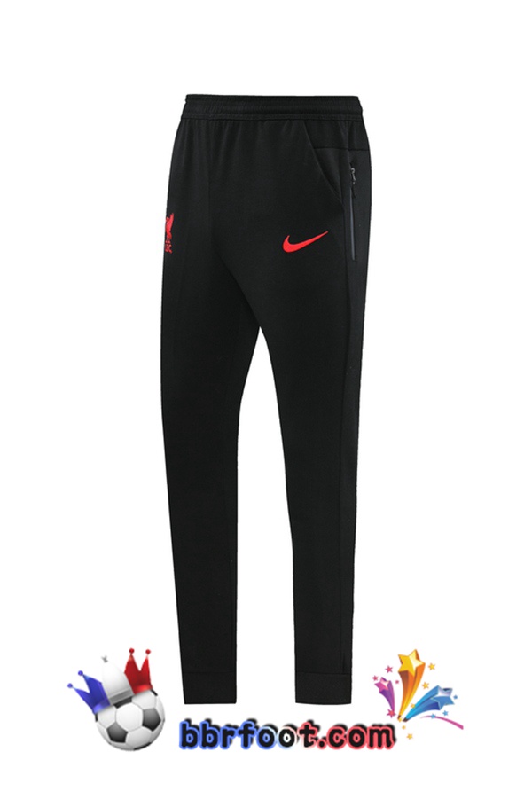 Veste A Capuche Survetement Foot FC Liverpool Noir 20/21