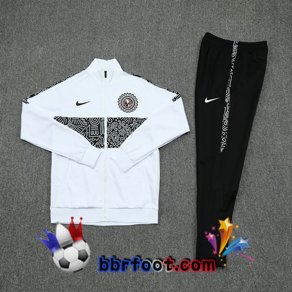Veste Survetement Foot Club America Blanc 20/21