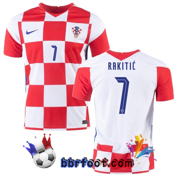 Maillot Equipe de Croatie (RAKITIĆ 7) Domicile 20/21