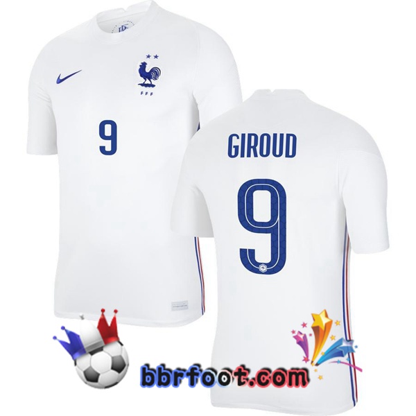 Maillot Equipe de France (GIROUD 9) Exterieur 20/21