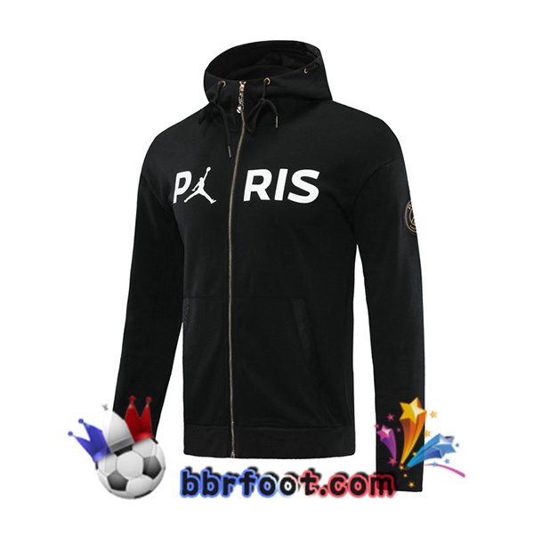 Veste A Capuche Paris PSG Noir 20/21