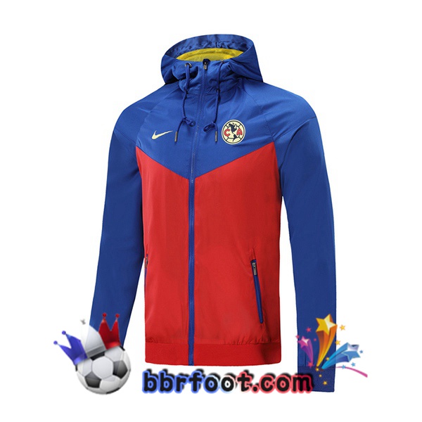 Coupe Vent Club America Rouge Bleu 20/21