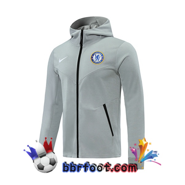 Veste A Capuche FC Chelsea Gris 20/21