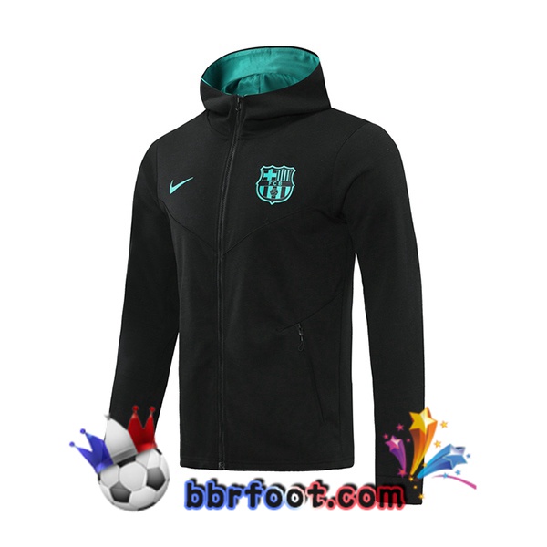 Veste A Capuche FC Barcelone Noir 20/21