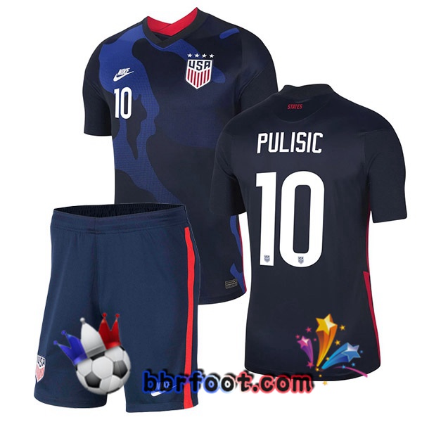 Maillot Equipe de Etats-Unis (PULISIC 10) Enfant Exterieur 20/21