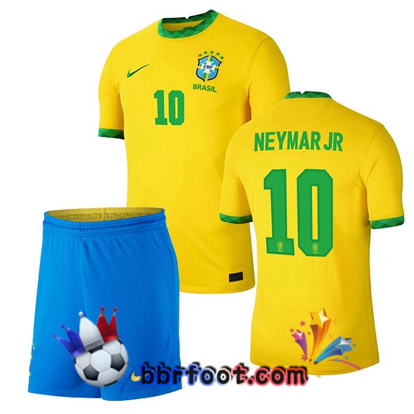 Maillot Equipe de Bresil (NEYMAR JR 10) Enfant Domicile 20/21