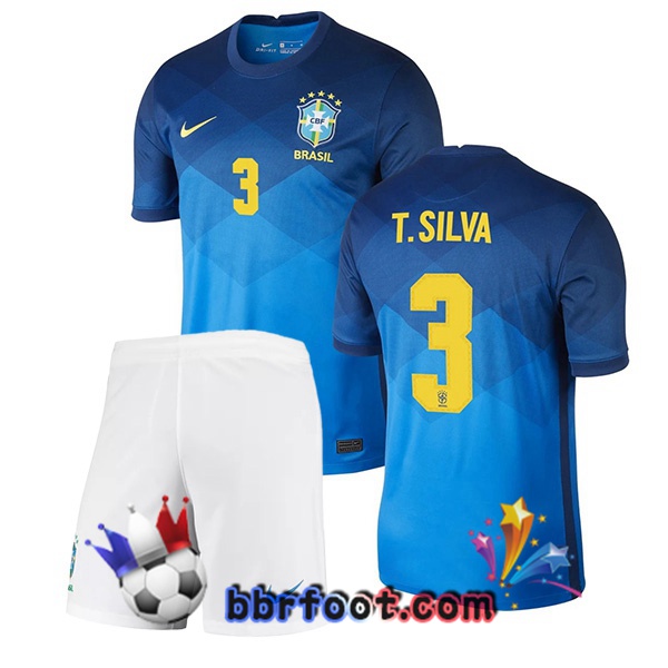 Maillot Equipe de Bresil (T.SILVA 3) Enfant Exterieur 20/21 Maillot Equipe de Bresil (T.SILVA 3) Enfant Exterieur 20/21