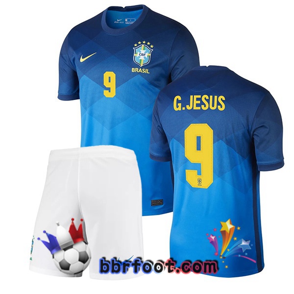 Maillot Equipe de Bresil (G.JESUS 9) Enfant Exterieur 20/21
