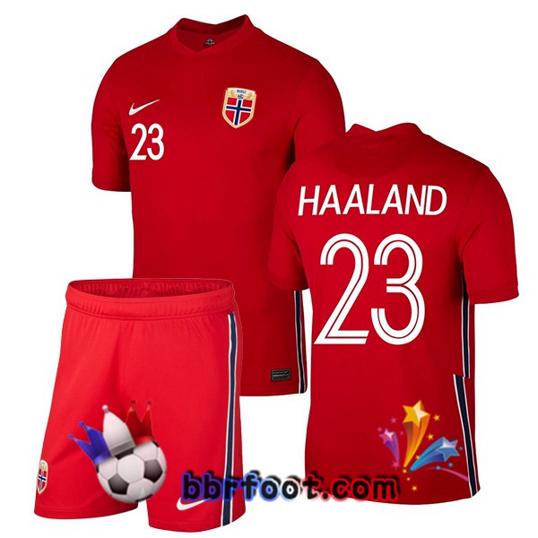 Maillot Equipe de Norvège (HAALAND 23) Enfant Domicile 20/21