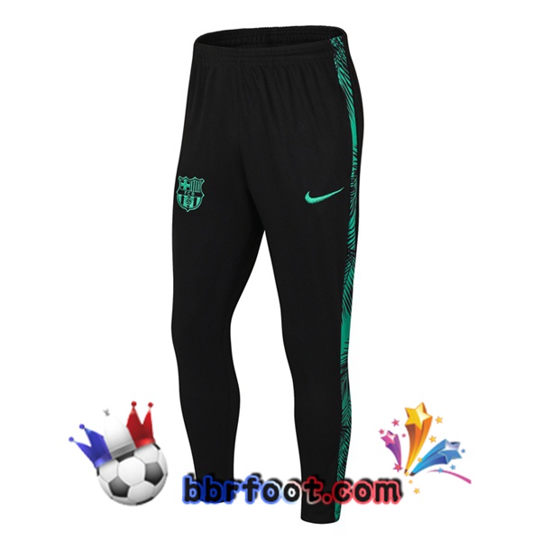 Pantalon Foot FC Barcelone Noir Vert 20/21