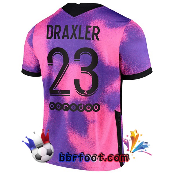 Maillot Foot Jordan Paris PSG (Draxler 23) Quatrieme 20/21