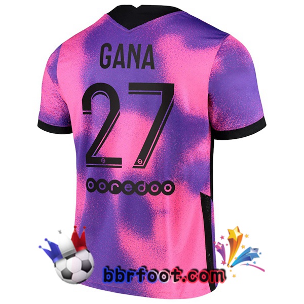 Maillot Foot Jordan Paris PSG (Gana 27) Quatrieme 20/21