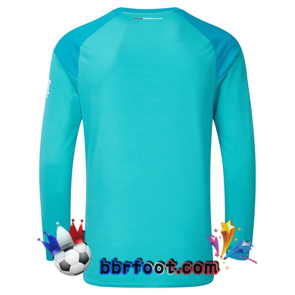Maillot Foot Burnley Gardien de but Manche Longue Bleu 20/21