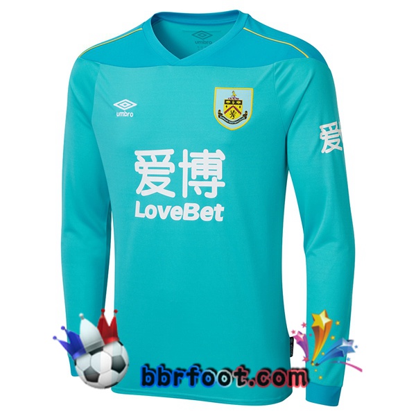 Maillot Foot Burnley Gardien de but Manche Longue Bleu 20/21
