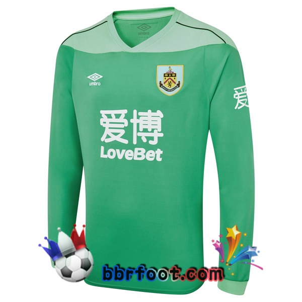 Maillot Foot Burnley Gardien de but Manche Longue Vert 20/21