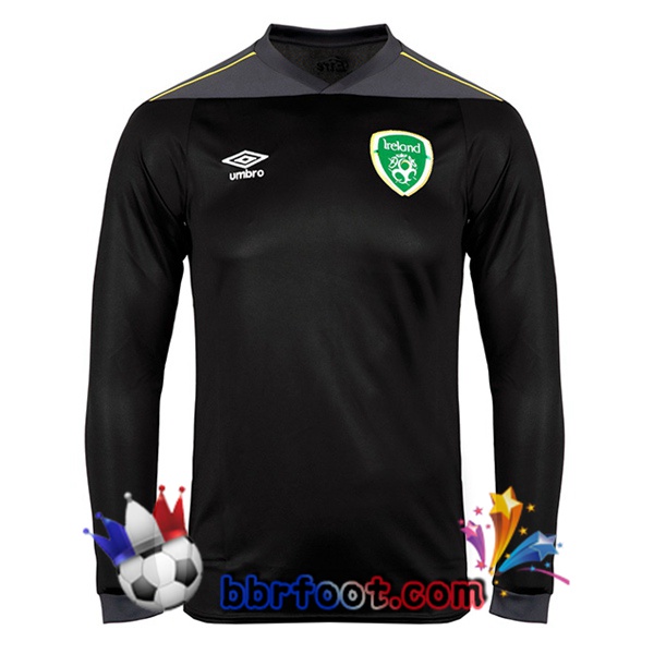 Maillot Equipe De UMBRO FAI Irlande Gardien de but Manche Longue Noir 20/21