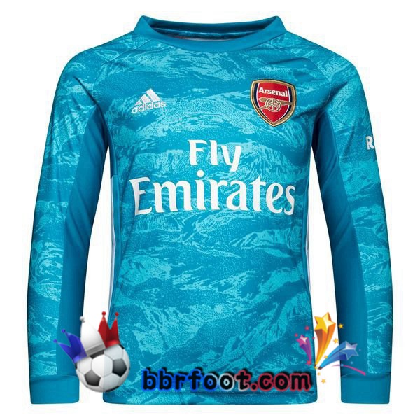 Maillot Foot Arsenal Gardien de but Manche longue Bleu 19/20
