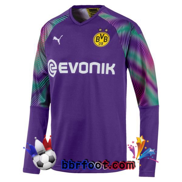 Maillot Foot Dortmund BVB Manche longue Gardien de but Orange 19/20
