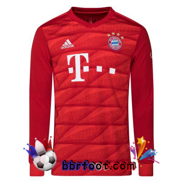 Maillot Foot Bayern Munich Manche longue Domicile 19/20