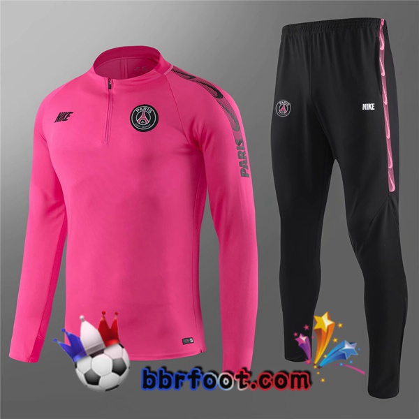 Survetement Foot PSG Enfants Rose 19/20