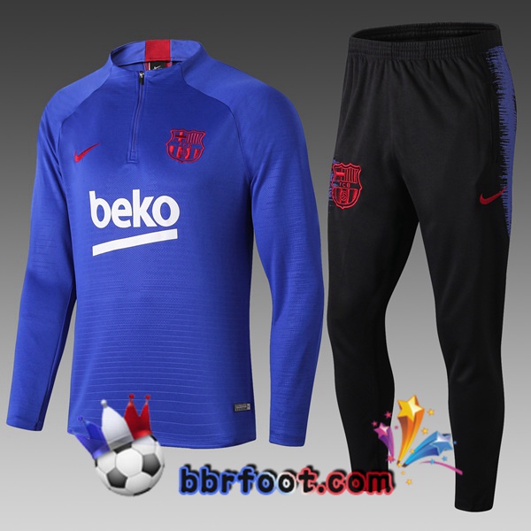 Survetement Foot FC Barcelone Enfants Beko Bleu 19/20