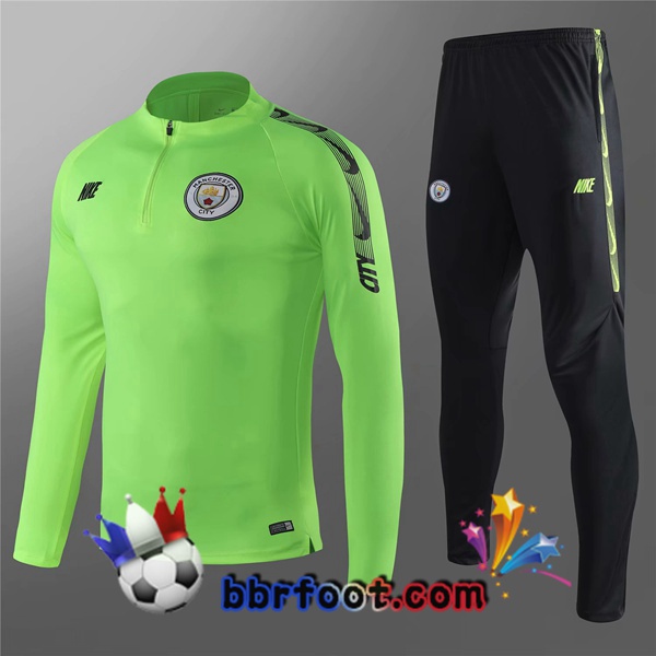 Survetement Foot Manchester City Vert 19/20