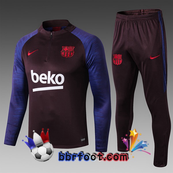 Survetement Foot FC Barcelone Enfants Beko Noir 19/20