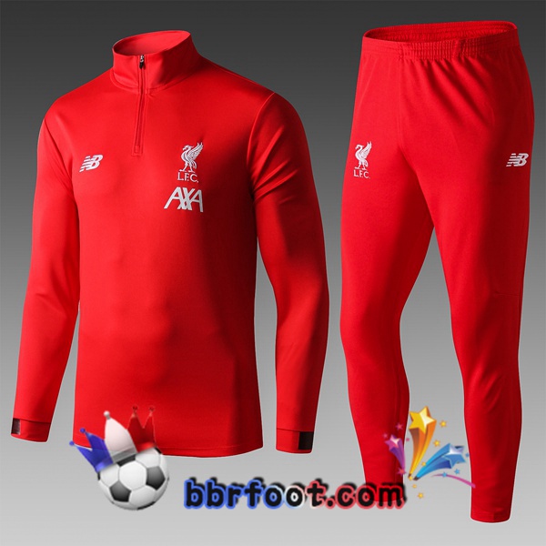 Survetement Foot FC Liverpool Enfants Rouge 19/20 Survetement Foot FC Liverpool Enfants Rouge 19/20