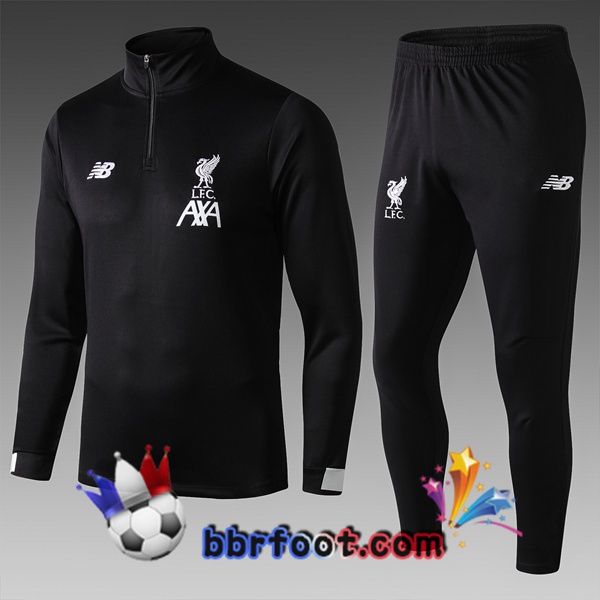 Survetement Foot FC Liverpool Enfants Noir 19/20 Survetement Foot FC Liverpool Enfants Noir 19/20